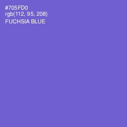#705FD0 - Fuchsia Blue Color Image